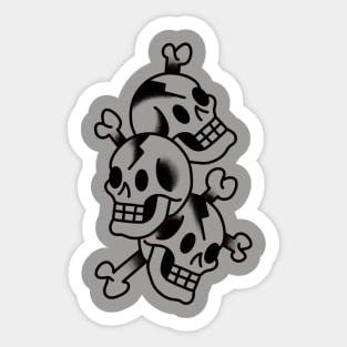 Pile of skulls Sticker